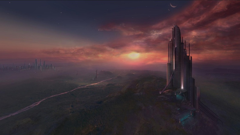 futuristic city sci-fi fantasy artwork 1676x944 desktop 1676x944 hd-wallpaper-171159
